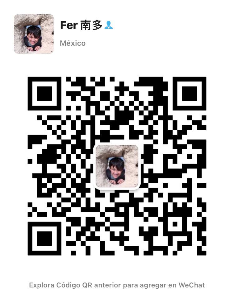 Código QR de contacto en WeChat